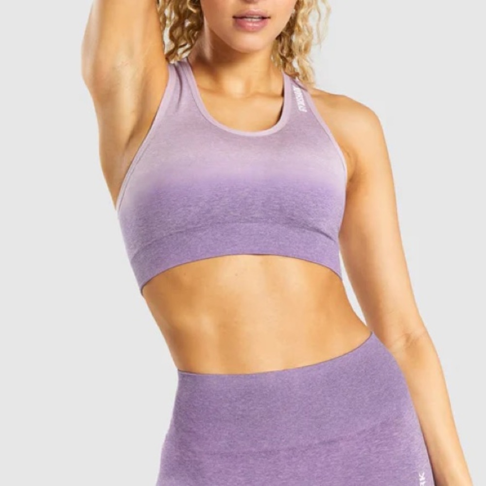 gymshark purple ombre bra